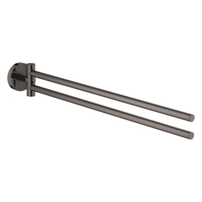 GROHE ESSENTIALS 2 DELIG BEWEEGBARE HANDDOEKDRAGER HARD GRAPHITE