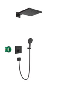 HANS GROHE INBOUW SET RAINDANCE  E MAT ZWART