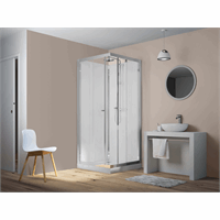 KINEDO EDEN DOUCHECABINE 80 X 80 MET SCHUIFDEUREN