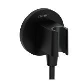 HANS GROHE FIXFIT S AANSLUITBOCHT MET DOUCHEHOUDER MAT ZWART