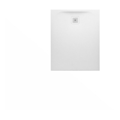 LAUFEN DOUCHETUB PRO 160 X 80 X 4 WIT COMPOSIET AFVOER KORTE ZIJDE