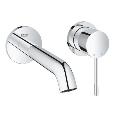 GROHE ESSENCE AFWERKSET MUURMENGKRAAN  LAVABO SPRONG 18.3 CM UITV CHR.