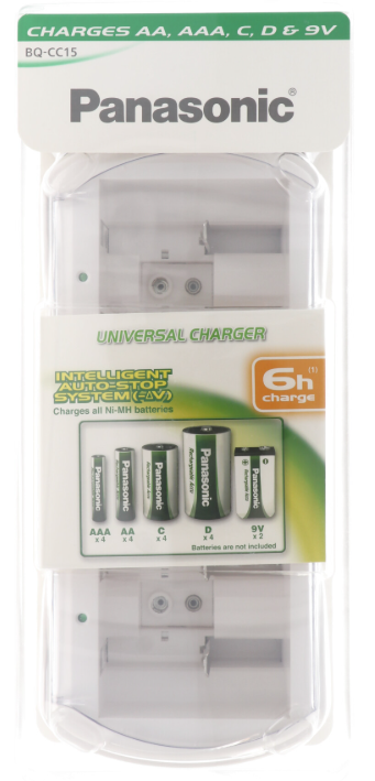 PANASONIC BATTERIJ BQ-CC15/1B UNIVERSEEL LADER