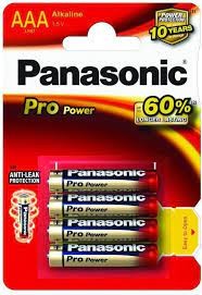 PANASONIC BATTERIJ LR03PPG/4BP  PRO POWER AAA  BATTERIJ