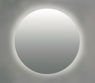 SPIEGEL INK SP25  60 ROND OP ALU FRAME MET INDIRECTE VERLICHTING COLOUR-CHANGING 