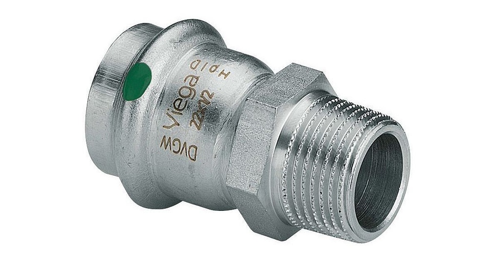 VIEGA PERS INOX PUNTSTUK 22 X 1/2M