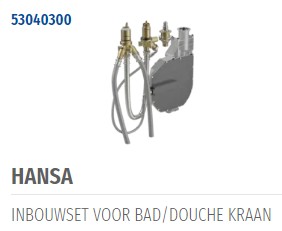 HANSA INBOUWSET VOOR BADRANDMONTAGE