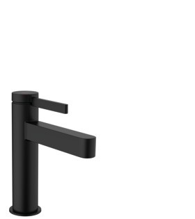 HANS GROHE FINORIS LAVABO MENGKRAAN 110 UITV.MATT BLACK MET PUSCH OPEN 