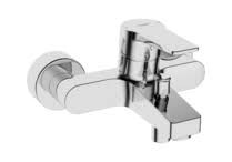 HANSATWIST BAD- DOUCHEMENGKRAAN CHROME GESLOTEN HENDEL