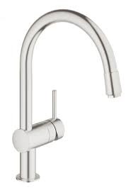 GROHE MINTA KEUKENKRAAN MET UITTREKBARE MOUSSEUR SUPERSTEEL