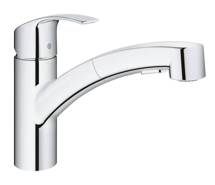 GROHE EUROSMART KEUKENKRAAN + UITTREKB SPROEIER  QUICKFIX
