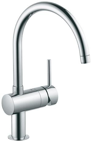 GROHE MINTA KEUKENKRAAN MET GEBOGEN U-UITLOOP CHR.