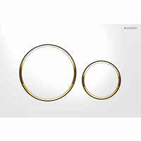 GEBERIT DUWPLAAT SIGMA 20 WIT VERGULD