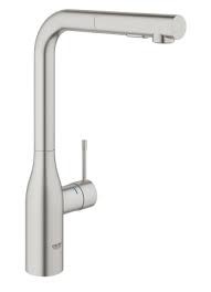 GROHE ESSENCE KEUKENKRAAN MET UITTREKBARE FLEXIBEL 2 STRAALSOORTEN SPEEDCLEAN UITV.SUPERSTEEL