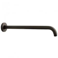 PAFFONI DOUCHEARM 40 CM MET ROSAS ROND UITV. MAT ZWART 40 CM