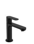HANS GROHE REBIS S LAVABOKRAAN 110  UITV.MAT ZWART MET TREKSTANG