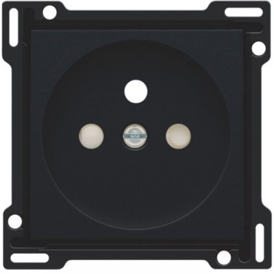 NIKO AFDEKPLAAT STOPCONTACT MAT ZWART