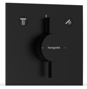 HANS GROHE DUOTURN E AFWERKSET VOOR INBOUWTHERMOSTAAT MET STOPKRAAN EN OMSTELLER VOOR 2 SYSTEMEN CHR.