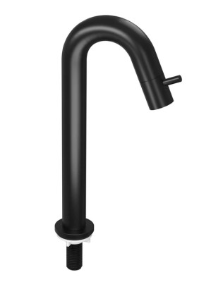 COMBI SET 4A KRAANTJE GEBOGEN  +  VASTE PLUG +SYPHON MAT ZWART