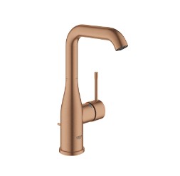 GROHE ESSENCE LAVABOKRAAN HALFHOOG BRUSHED WARM SUNSET MET AUTOMATISCHE LEDIGING