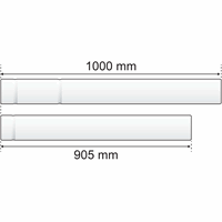 BULEX A MUURDOORVOER  800MM EXCENTR