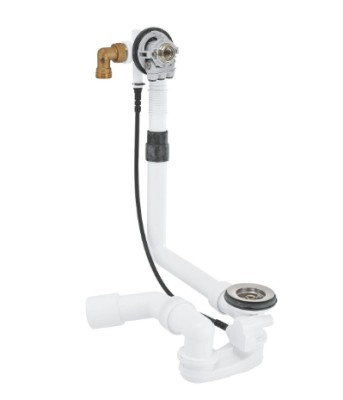 GROHE BADVUL-AFVOER EN OVERLOOPGARNITUUR UITV SUPERSTEEL