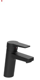 HANSATWIST LAVABOKRAAN GESLOTEN HENDEL MAT ZWART