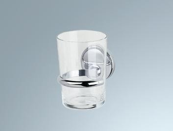 INDA MOON BEKERHOUDER + GLAS CHR.