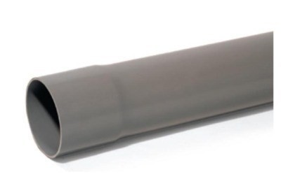 BUIS GRIJS REGEN 100MM ROND 4M 1.5mm