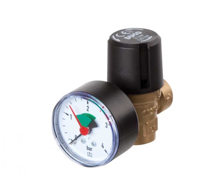 EURO VEILIGHEIDSKLEP + MANO 1/2 3BAR EUROMANO