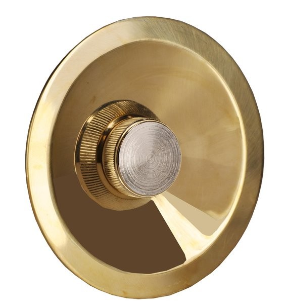 GEVELKOM POLI ROND MESSING