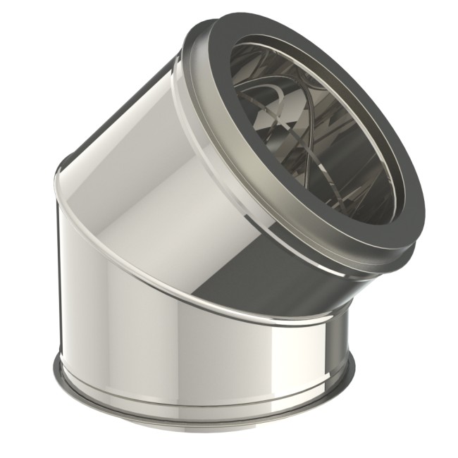 COUDE INOX DW 200-250MM 45° OPSINOX