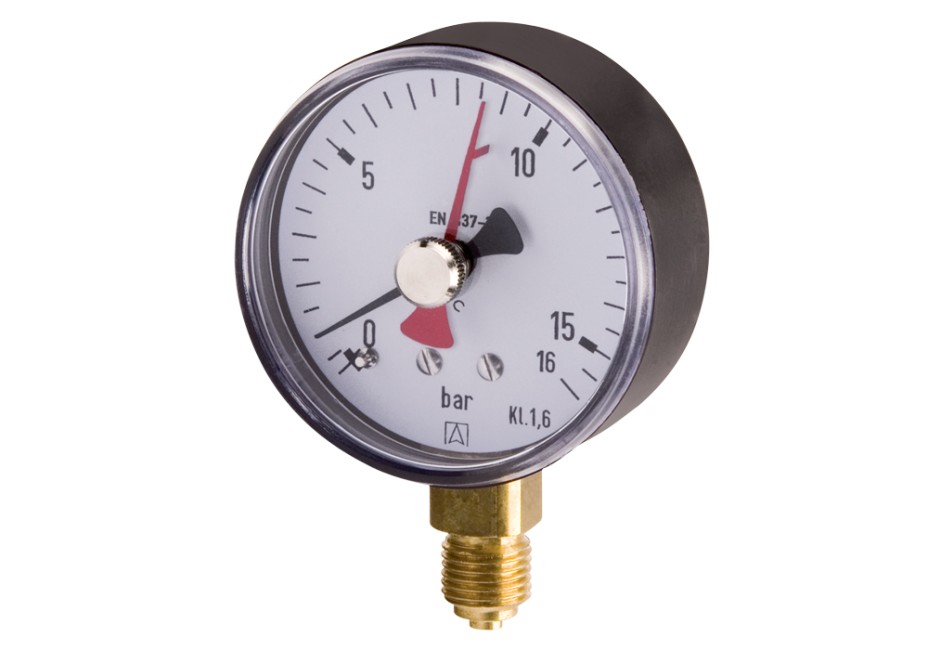EURO MANOMETER 0-25BAR 1/8 RAD