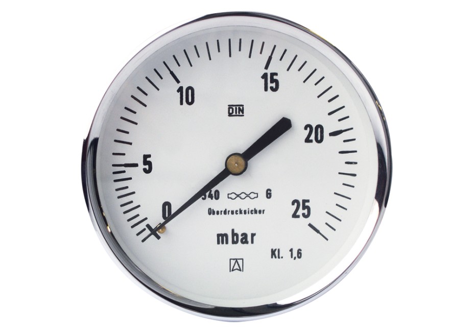 EURO MANOMETER 0-6 BAR 1/4 AXI DM