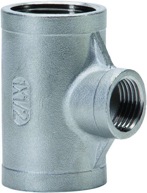REDUCTIE T STUK INOX 4/4 x 1/2
