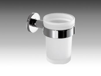 INDA TOUCH BEKERHOUDER WAND + GESATINEERDE BEKER