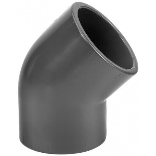 PVC U COUDE 45° 25MM TE LIJMEN