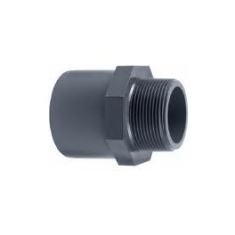 PVC U PUNTSTUK 6/4M X 50/63