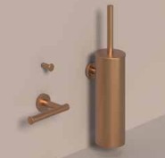 INK ACCESOIRESET IVY UITV MAT KOPER PVD WC BORSTEL  WC ROLHOUDER + HAAKJE