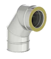 COUDE INOX DW  80-130MM 90° OPSINOX