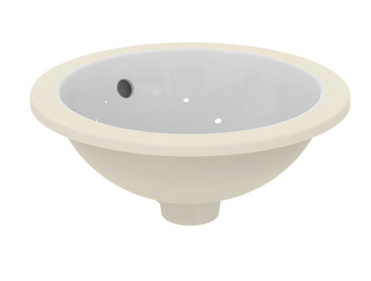 IDEAL STANDARD CONNECT ONDERBOUWWASTAFEL ROND 38 CM ZONDER KR.GAT 