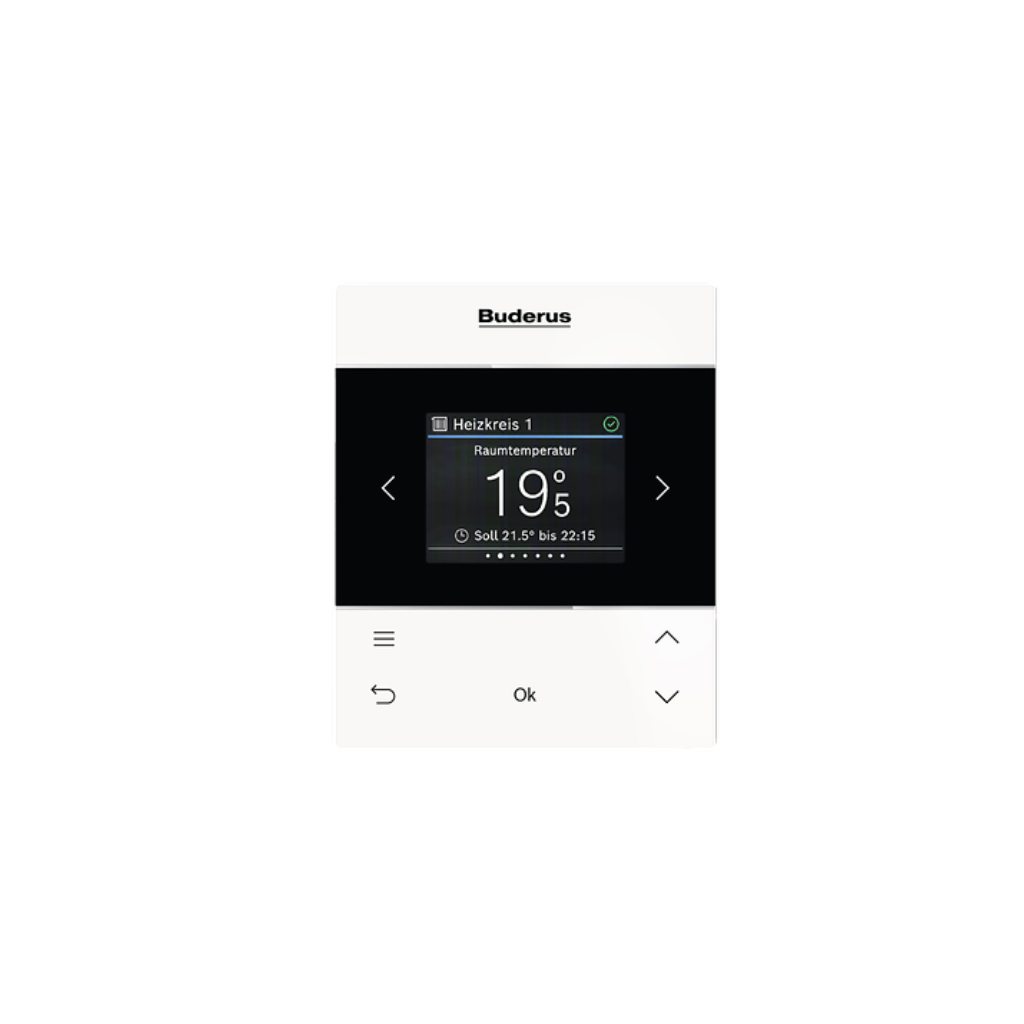 BUDERUS THERMOSTAAT RC220 ZWART 
