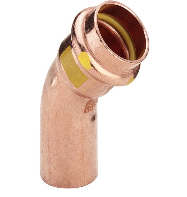 PERS GAS COUDE 45° MF 54MM