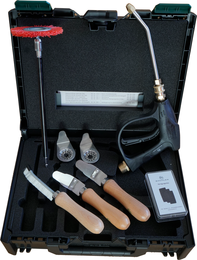 REINIGINGSET VOOR RONDE WARMTE WISSELAAR IN KOFFER