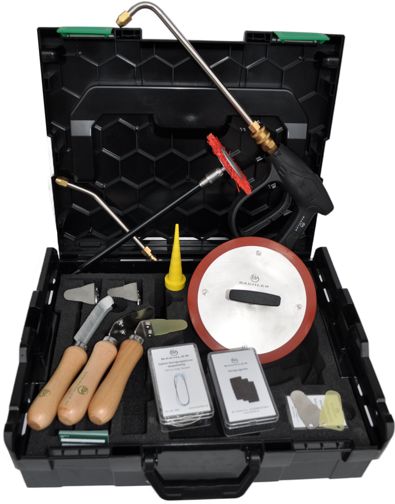 BAC UNIVERSEEL REINIGINGSET VOOR WARMTEWISSELAARS IN L BOXX