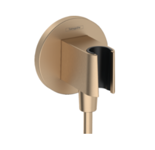 HANS GROHE FIXFIT S AANSLUITBOCHT MET DOUCHEHOUDER UITV.BRUSHED BRONZE