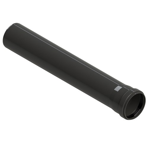 RLX PP ENKELWANDIG 60MM ZWARTE BUIS 1M UV-BESTENDIG