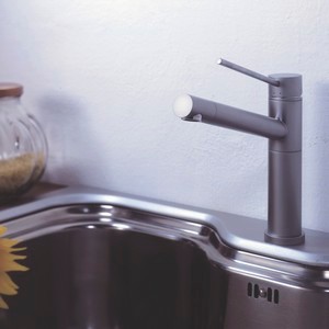 KVR X TREND N 2400 KEUKENKRAAN INOX LOOK