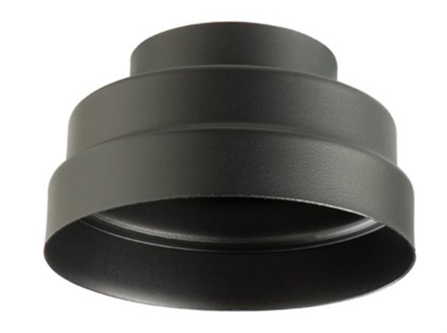 ROLUX VERLOOP KS 176-158-132 ZWART VOOR DAKDOORVOER 60/100 EN 80/125
