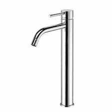 PAFFONI LIGHT LAVABOKRAAN VERHOOGD UITV. STEEL LOOK MET CLIC CLAC